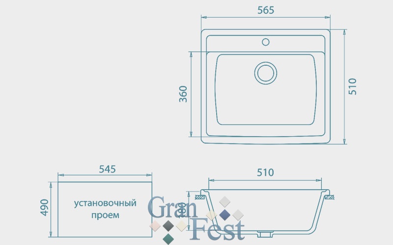 Kuhonnaya-mojka-QUADRO-GranFest-GF-Q560-2