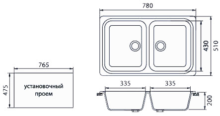 Kuhonnaya-mojka-STANDART-GranFest-GF-S780K-2